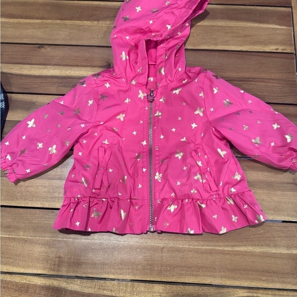 London Fog Other - Baby Girl London Fog Pink Butterfly Jacket 12 Mos